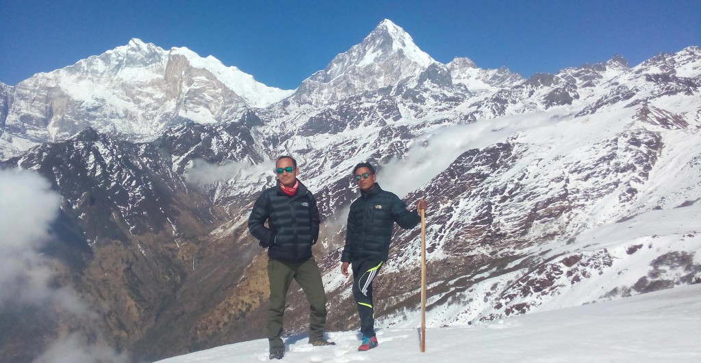 View point of Dhaulagiri, Annapurna ranges from Khopra danda
