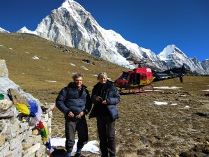 Helicopter tour in Nepal, Helicopter service in mountains, Rescue heli